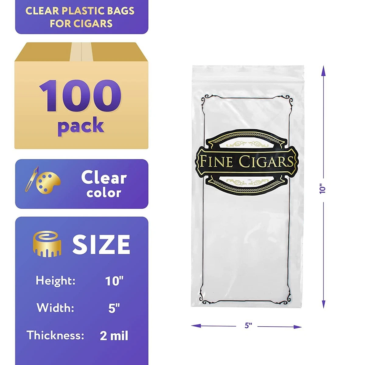 Printed clear plastic clearance bags