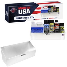 Pit Posse Silver Multi Use Storage Aluminum Cabinet Holder Organizer-Made in USA