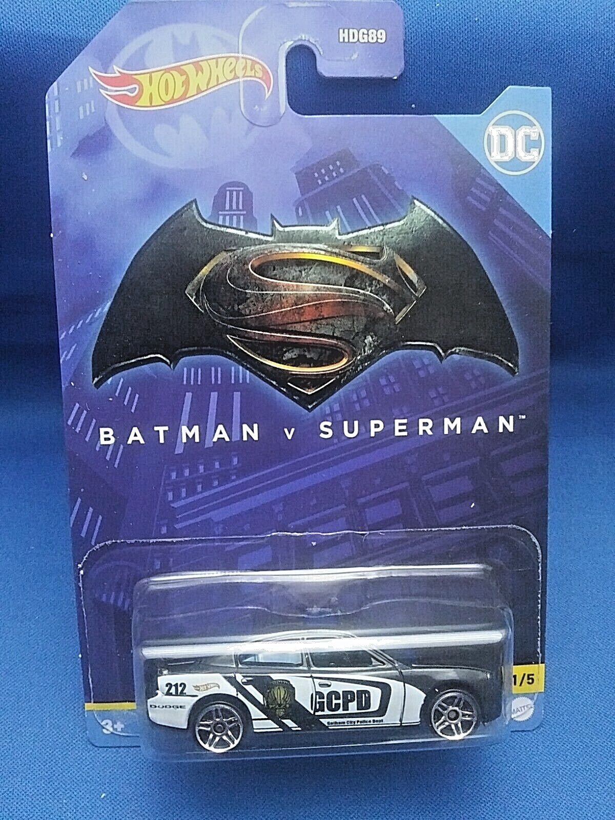 Hot Wheels DC Batman v Superman '11 Dodge Charger R/T #1/5 Diecast 1:64 Scale 