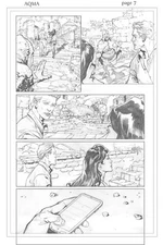 DC Aquaman Annual #2 Original Interior page 7 Guichet