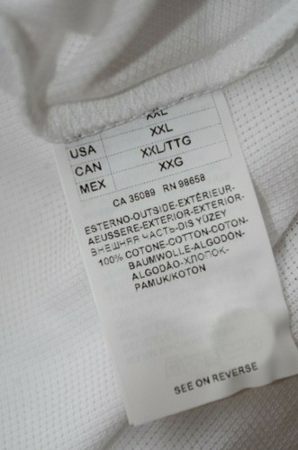 PAUL&SHARK sz XXL MARINE T-SHIRT POLO NECK SHORT SLEEVES 1/4 BUTTONS COTTON NEW - Picture 6 of 9