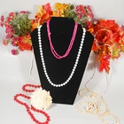 black padded velvet stepped necklace jewelry pendant display form 8.25"x12"