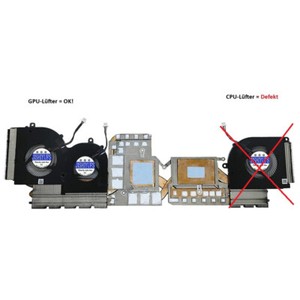 CPU+GPU Kühlerlüfter für MSI Creator Z16 A11UET MS-1571 BS5405HS-U4W BS4505HS-U5