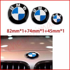 For BMW 3PC Heritage STEERING+FRONT+REAR Badge Emblem 1 3 5 7 Series X1-X6 Z4 M4