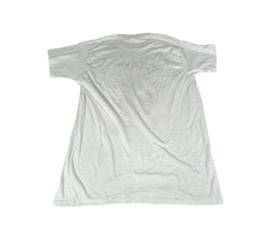 Camisa vintage Little Rascals trigo sarraceno grande blanca cosida única 88' años 80 Foto 2 de 4