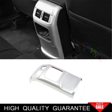 For Honda CRV CR-V 2017-2021 Matte Silver Rear Air Outlet Vent Panel Cover Trim