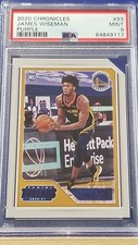 James Wiseman - 2020 Panini Chronicles Purple RC  PSA 9   #20/49