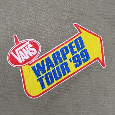 Rare Vintage 1999 Vans Warped Tour Shirt XL Yoo-Hoo Excellent