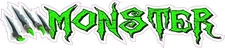 Monster Claws Green X Large Decal 24 x 6""