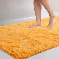 Image of Non Slip Bath Mat Small Large Bathroom Rugs Super Soft Water Absorbent Door Mats