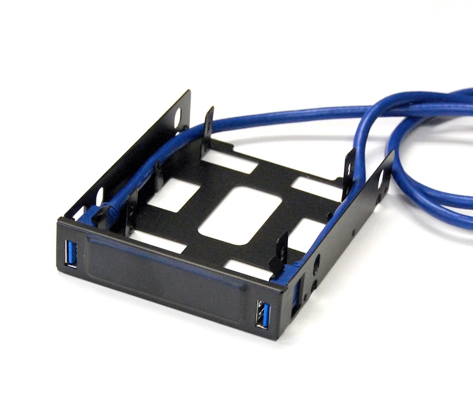 Bytecc U3-225 USB 3.0 Front Hub Bracket for Dual 2.5" HDD/SSD to 3.5" Tray - Image 2 of 3