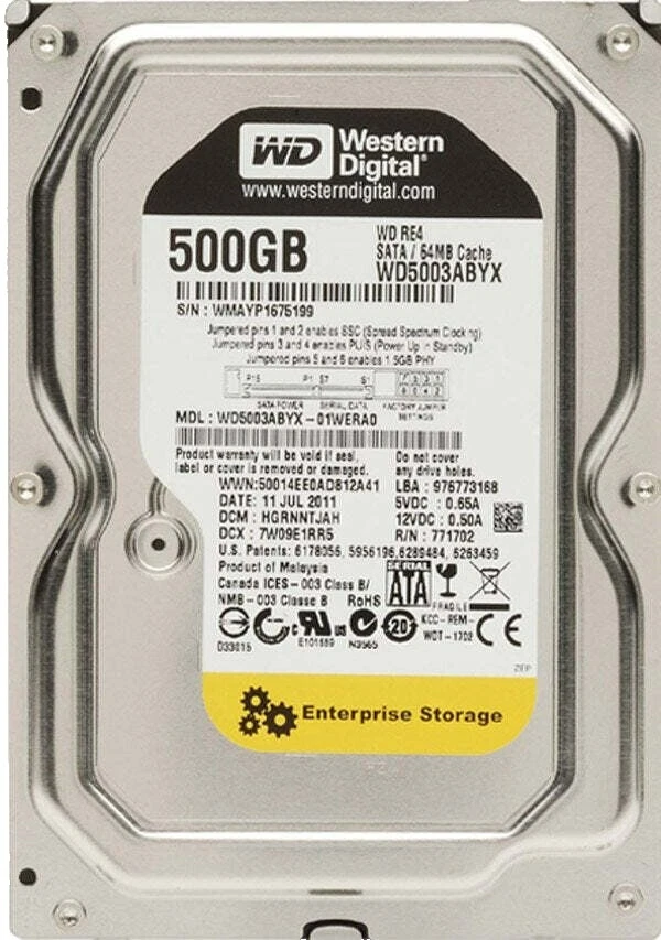 3.5 in Form Factor 500 GB Storage Capacity Internal Hard Disk Drives