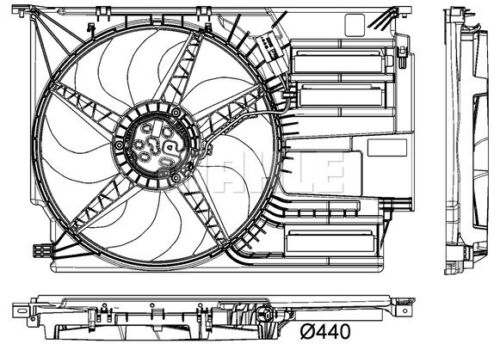 Mahle Radiator/condenser fan  PREMIUM LINE - CFF403000P - Picture 1 of 12