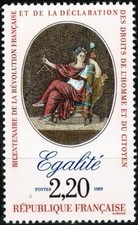 FRANCE 1989 BICENTENAIRE RÉVOLUTION  ÉGALITÉ   YT n° 2574 neuf ★★ luxe / MNH
