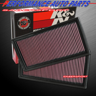 Two K&N 33-2405 Hi-Flow Air Intake Drop in Filters for Mercedes AMG ''See Detail''