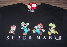 SUPER MARIO BROS. Nintendo T-Shirt MENS XL NEW w/ TAG Toad Luigi Yoshi Mario