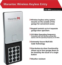 Marantec M13-631 Wireless Keypad  Marantec 315Mhz Openers 104053 M3-631 New