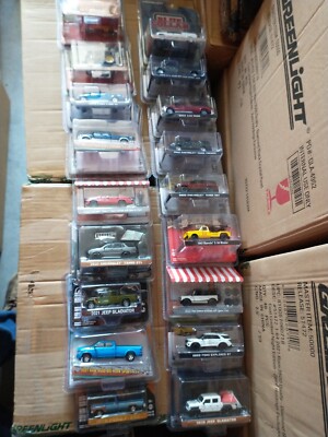 Lot of 12 Random Greenlight 1/64 All Terrain, Showroom, Hobby Exclusives, etc.