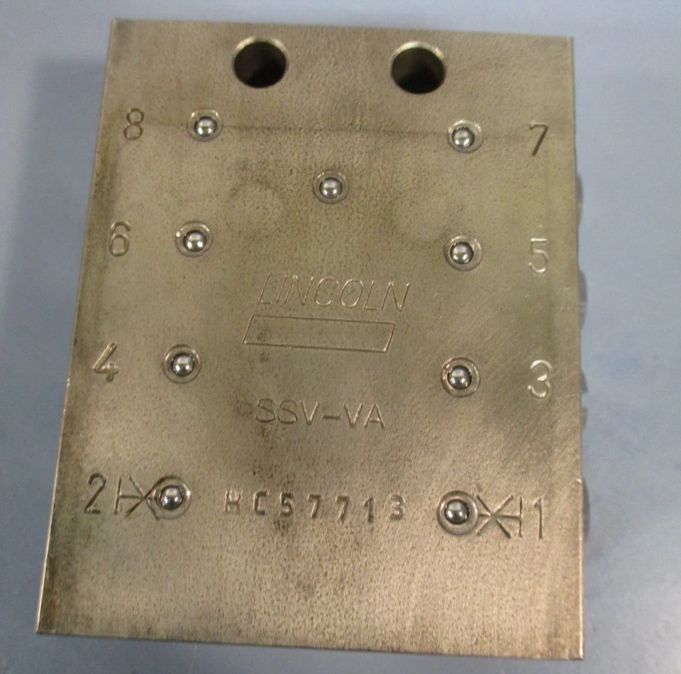 Válvula divisoria Lincoln SSV, sistema de lubricación 619-27473-1 Foto 2 de 4