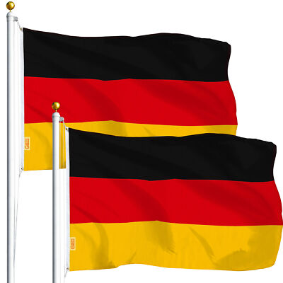 NEW G128 Germany Flag 2-Pack 3x5 FT, German, Printed Polyester