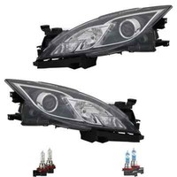 Scheinwerfer Set Rechts & Links H9/H11 FüR Mazda 6 Kombi GH Inkl. Osram Lampen