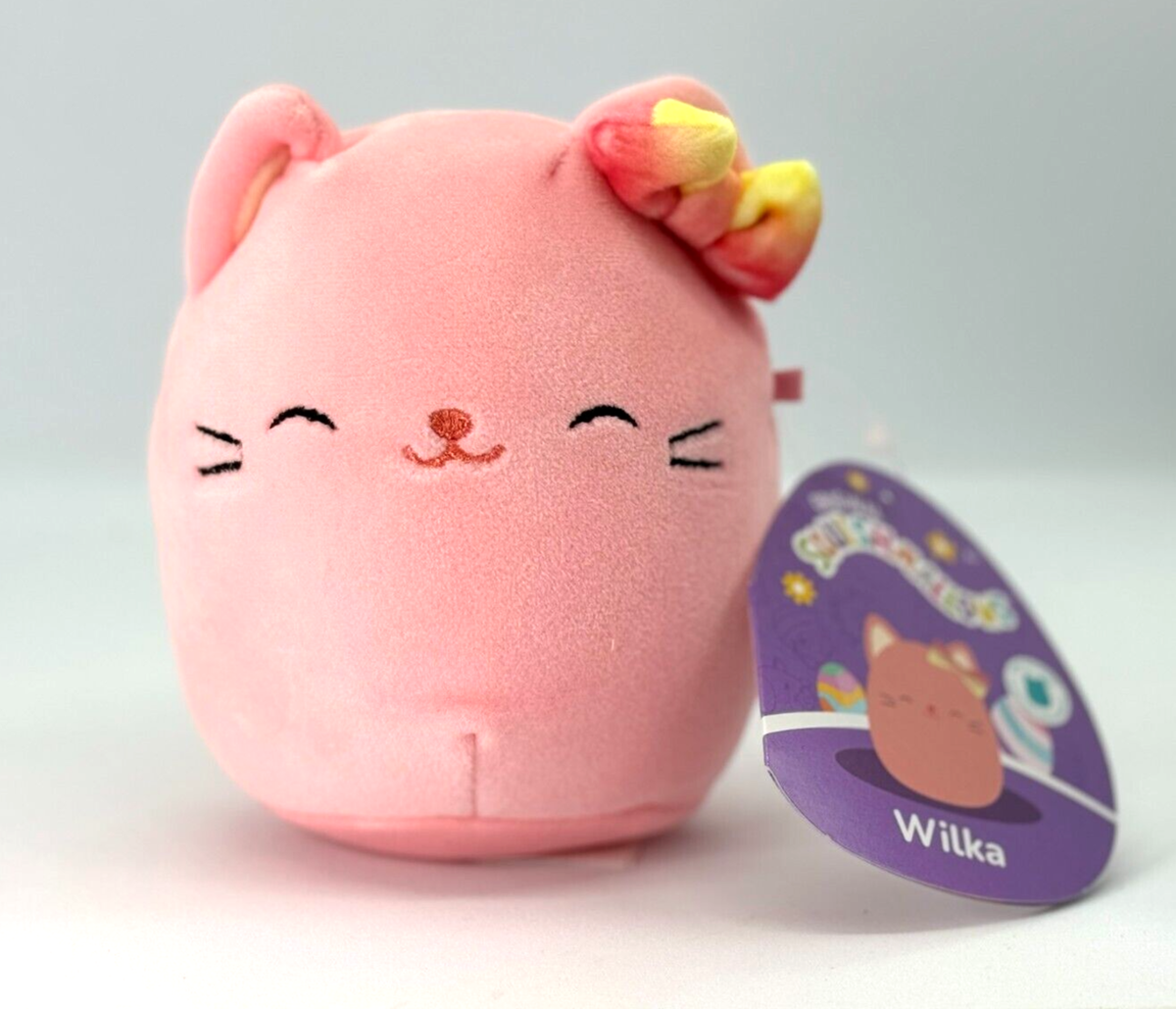 Squishmallows Wilka The Cat Easter edition 4-inch NWT