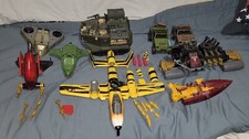 GI JOE Tiger Force Rat Piranha Demon Vamp Warthog AGP 9 Vehículos Lote Usado