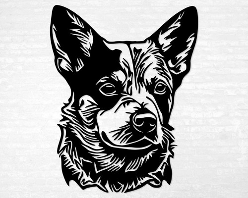 Aussie Cattle Dog Decal · Vinyl Art Sticker for Laptop, Car, Window · Cute Gift - Picture 2 of 37