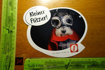 Alter Aufkleber Oil Öl Benzin Diesel Additive Erich Dötsch Hund KLEINER FLITZER