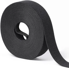1 in x 30 ft Hook and Loop Roll | Double-Sided Strips, Self-Gripping Straps