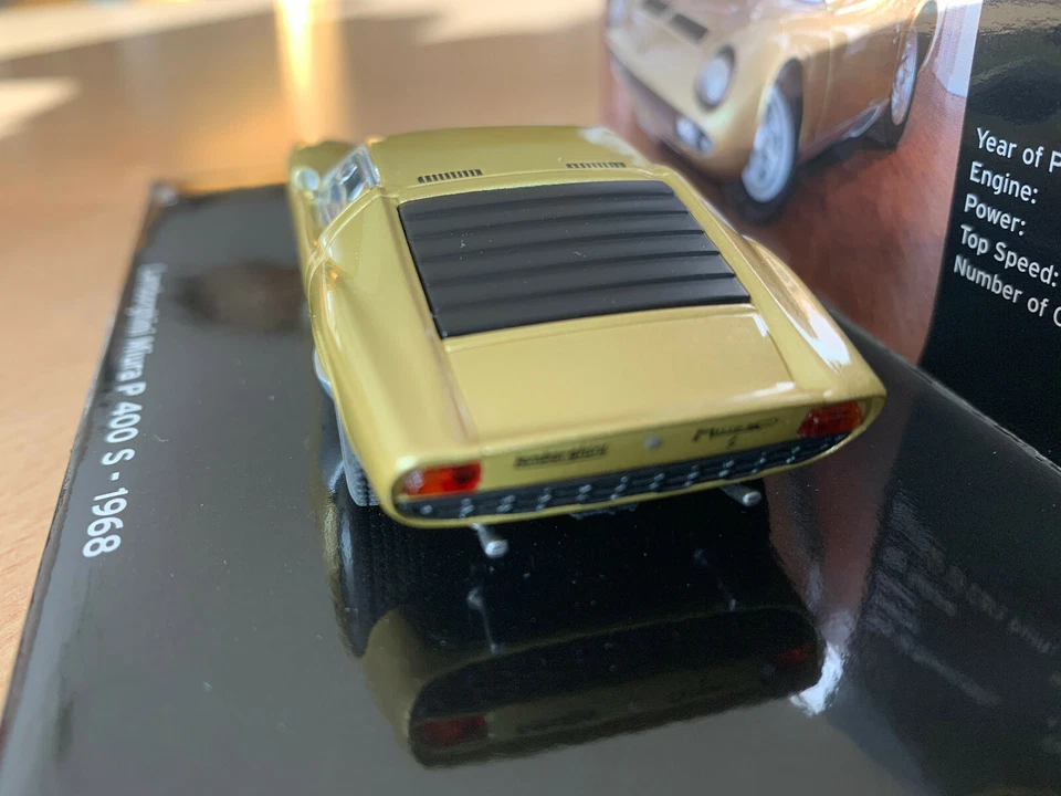 Minichamps Lamborghini Miura LP400 S "Gold" 1968 1/43 436103000 0123 - Photo 3/3