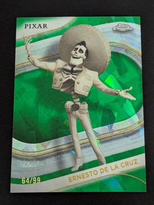 Ernesto De La Cruz Disney Sapphire Topps Chrome 2025 Green Sapphire /99 Coco