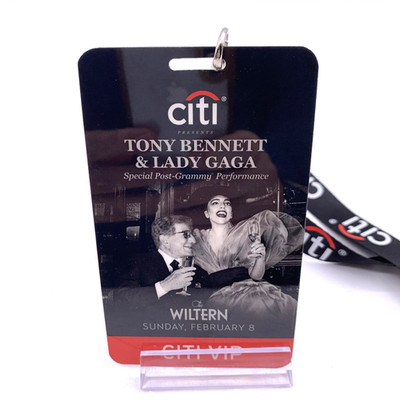 Tony Bennett & Lady Gaga Cheek To Cheek VIP Pass Post Grammy Performance RARE
