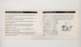 Little Nemo The Dream Master Nintendo NES SOLO manuale istruzioni