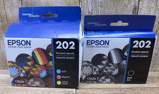EPSON - 202 Color Ink Cartridges  Black -Cyan, Magenta, Yellow-Open Box 08/2023