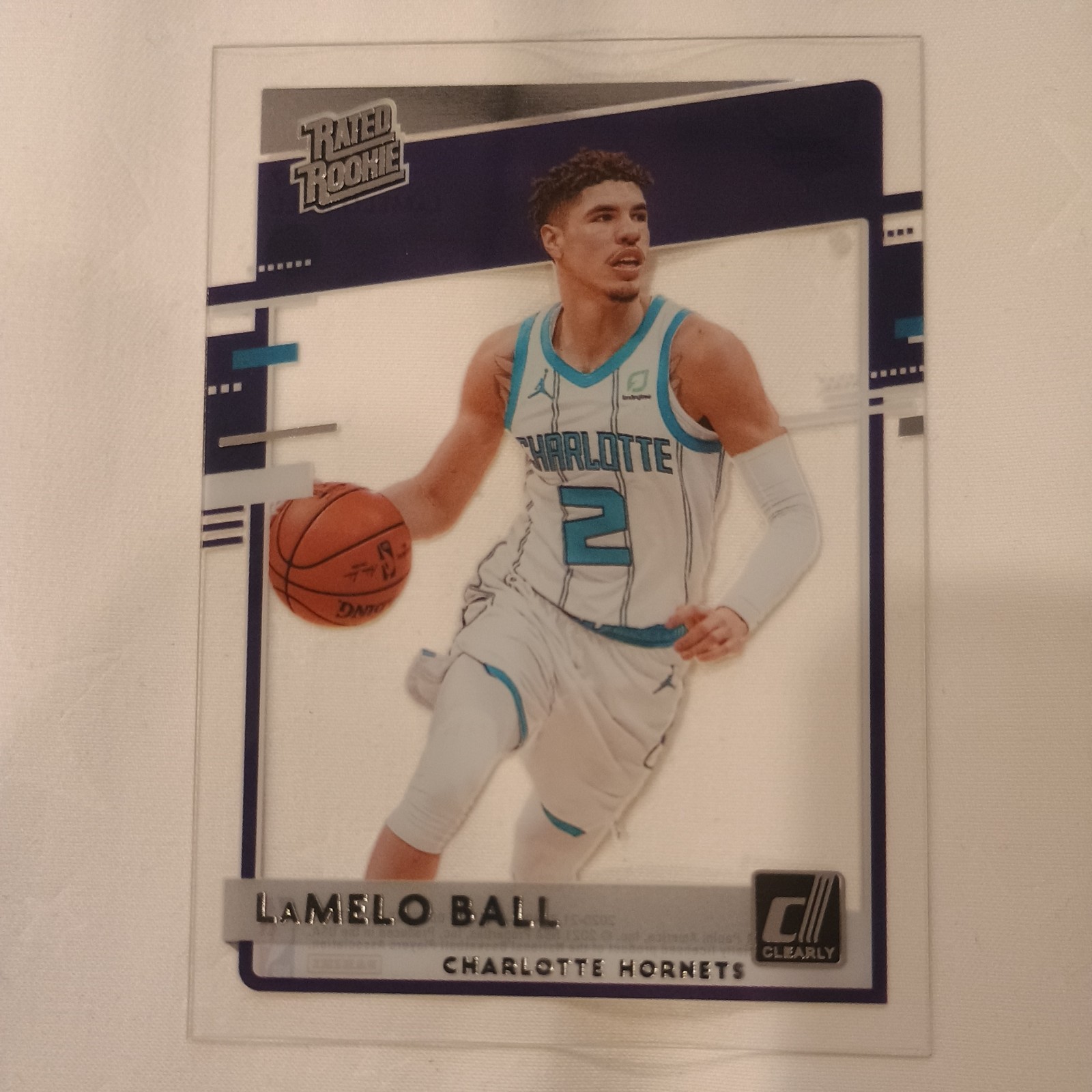 2020-21 Panini Clearly Donruss Rated Rookie LaMelo Ball #87