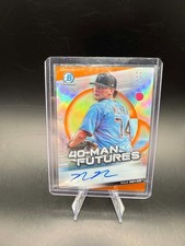 2021 Bowman Chrome Max Meyer 40-Man Futures Auto RC ROOKIE Orange Refractor #/25