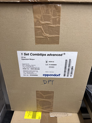 (100-Pack) Eppendorf Biopur 0030089685 Advanced Combitip 25mL, NOT EXPIRED