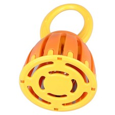 Handled Cage Bell Babies Rattle Orff Plastic Kids Music Percussion Instrument To