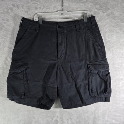 Outerknown Voyager Cargo Shorts Mens Size 34 Organic Cotton Heavyweight Black 8 