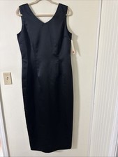 Althuser Elegant Black Sleeveless Evening Gown Women's Size 14 Made In USA
