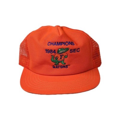 Vintage 80s 1984 Florida Gators SEC Champions Mesh Trucker Hat Snapback