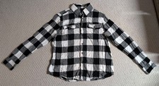George Mens Medium Multi-Color Plaid Cotton Blend Button Up Long Sleeve Shirt 24