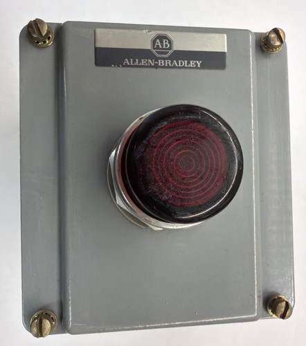 Allen Bradley 800T-PB16 Red Head E-Stop Emergency Push Button Momentary Lighted