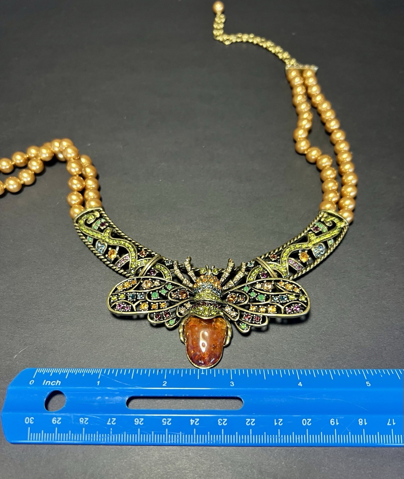 HEIDI DAUS STATEMENT BEE NECKLACE MULTI-COLORED C… - image 7