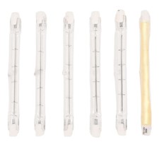 Kimroo 6pcs 300w Halogen Light Bulbs118mm R7s 118mm 6pack White