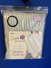 Secret Treasures Women's Nursing Wrap XL - 3XL Gray/White