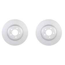 Bosch QuietCast Pair Set of Front Disc Brake Rotors for BMW E65 E66 7-Series