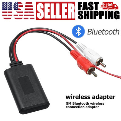 Car Audio Stereo 2 RCA Interface Cable Adapter Bluetooth AUX Receiver Module