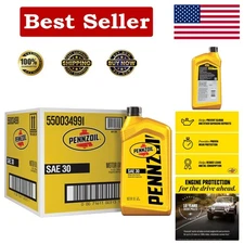 6-Pack Pennzoil SAE 30 Motor Oil - Long-Lasting Protection for All Vehicles